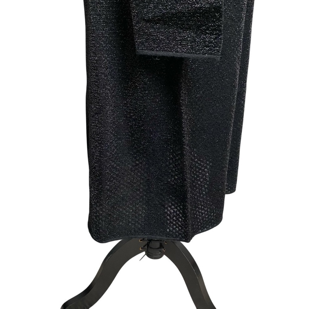Tory Burch Isabelle Metallic Knit Dress L NWT Black Cocktail Holiday Party - Picture 10 of 16